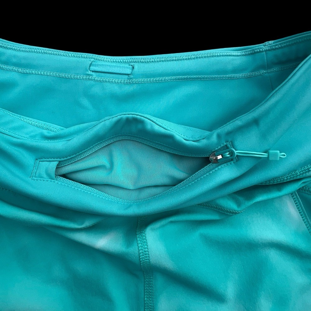 Athleta Run With It 3.5" Athletic Training Running Shorts Women XXS Teal NWT - Picture 7 of 11